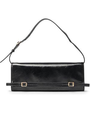 Jonathan Simkhai River East/West Leather Shoulder Bag - Black