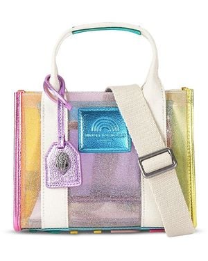Kurt Geiger Vinyl Extra Small Southbank Tote - White