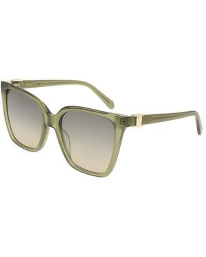 Ferragamo Vara Square Sunglasses, 57Mm - Metallic