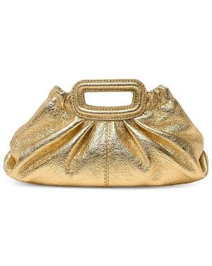 Maje Milpli Mini Metallic Leather Clutch