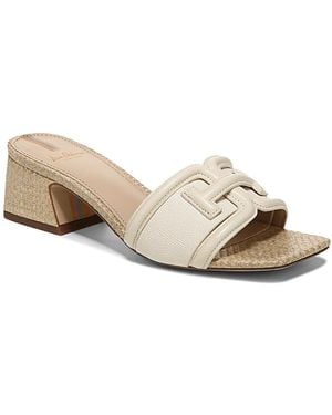 Sam Edelman Waylon Slip On Slide High Heel Sandals - Natural