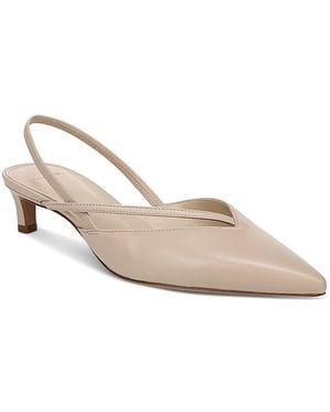 Vince Clara Pointed Slingback Pumps - Natural