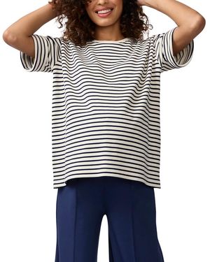 Ingrid & Isabel Weekend Crew Maternity Sweatshirt - Gray