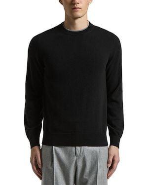 Peserico Wool And Cashmere Crewneck Sweater - Black