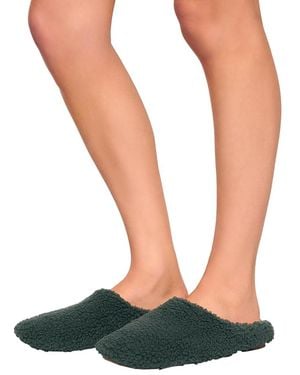 Eberjey Fleece Slippers - Green