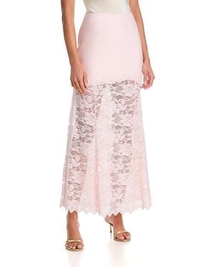Generation Love Perrine Lace Combo Satin Skirt - Pink