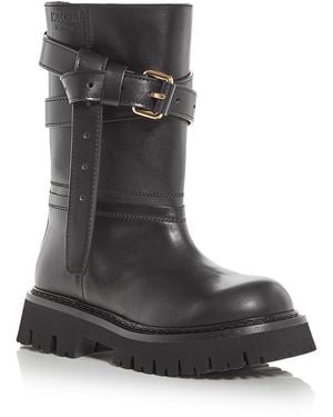 Moschino Belt Boots - Black