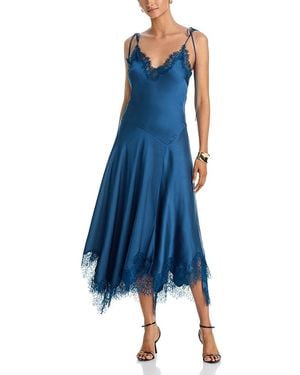 A.L.C. A. L.C. Aleena Lace Trim Dress - Blue