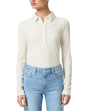 PAIGE Eden Collared Sweater Top - Blue
