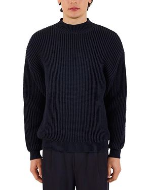 KROST Brioche Knit Chunky Sweater - Blue
