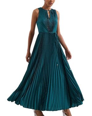 Phase Eight Simara Glitter Maxi Dress - Green