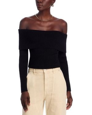 Blank NYC Off-The-Shoulder Sweater - Black