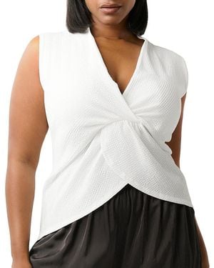 Estelle Hadley Knot Front Top - White