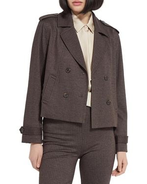 Lyssé Thora Cropped Trench Coat - Brown