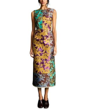 ALÉMAIS Bodie Patchwork Jacquard Dress - Multicolor