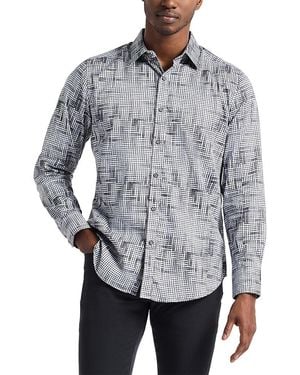 Robert Graham Berkley Long Sleeve Printed Woven Shirt - Grey