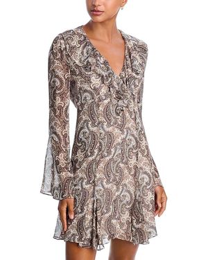 Veronica Beard Adrienne Silk Dress - Gray