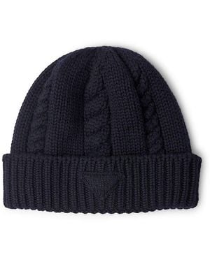 Prada Wool Beanie - Blue