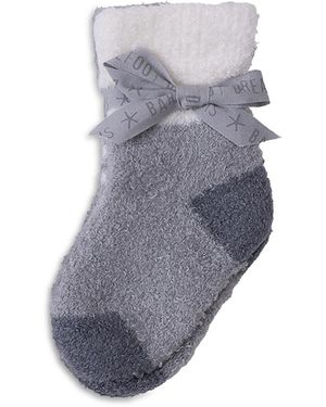 Barefoot Dreams Cozychic Lite Sock Stripe Set - Gray