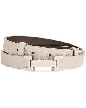 Reiss Hayley Square Hinge Leather Belt - Multicolor