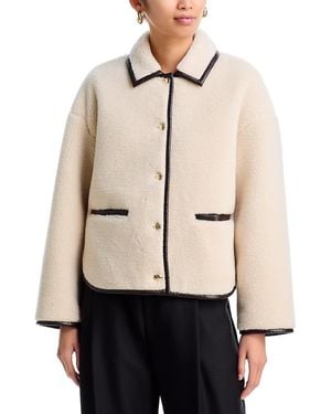 Anine Bing Camden Teddy Jacket - Natural