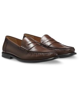 BOSS By Hugo Tevan Penny Loafers - Brown