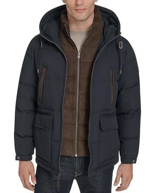Andrew Marc Marlton Hybrid Puffer Jacket - Black