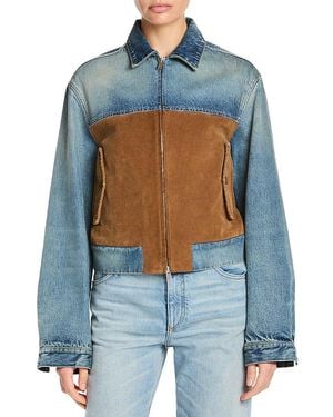 Stella McCartney Corduroy Mix Denim Jacket - Blue