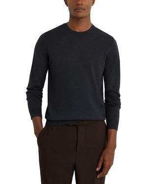 Reiss Wessex Merino Crewneck Sweater - Blue