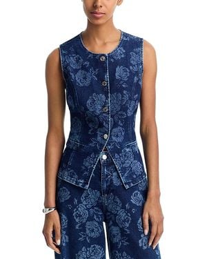Steve Madden Wesley Sleeveless Top - Blue