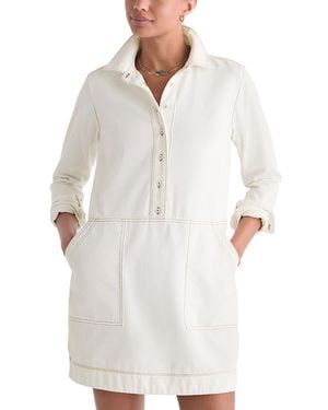 Vineyard Vines Margo Cotton Blend Denim Shirtdress - White