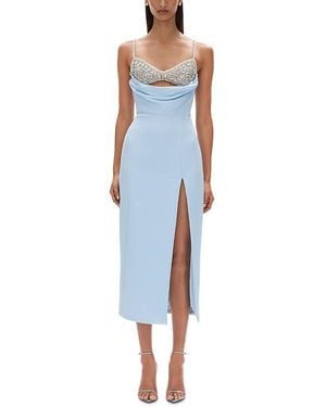 Rachel Gilbert Celestia Embellished Gown - Blue