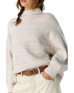 Free People Beaumont Funnel Neck Sweater - Gray