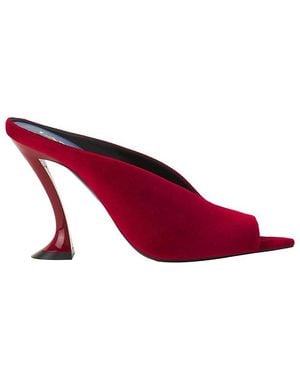 Lanvin Midnight Step Mule - Red