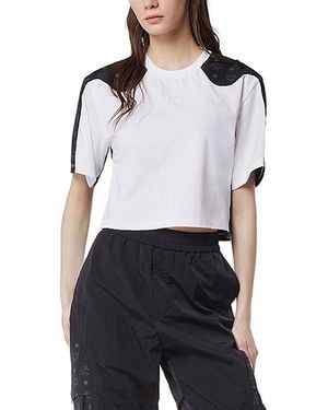 MCM Laurel Cropped T-Shirt - White