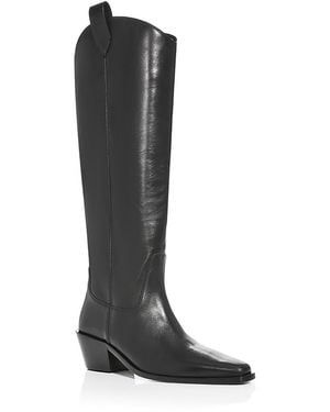 Rag & Bone Naomi Leather Western Boots - Black