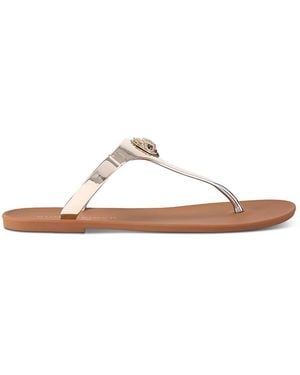 Kurt Geiger Maddison T-Strap Sandals - White