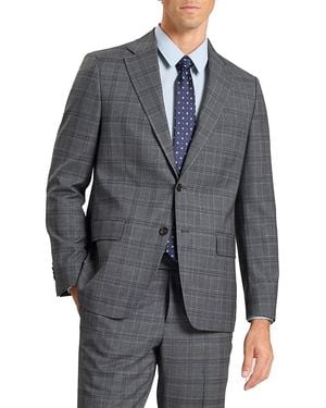 Ted Baker Wright Plaid Modern Fit Suit Jacket - Gray