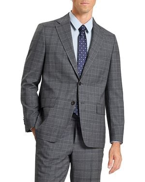 Ted Baker Wright Plaid Modern Fit Suit Jacket - Gray