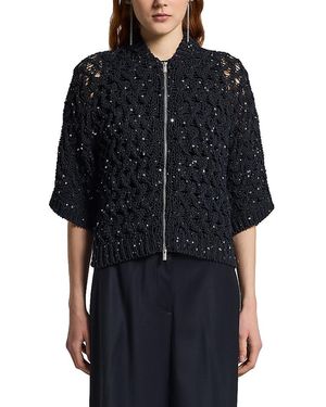 Peserico Knitted Sweater Jacket - Black