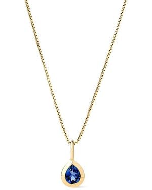 Ana Luisa Solid Teardrop Charm Necklace - Metallic