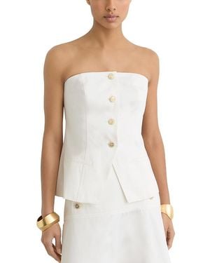 Reiss Riley Waistcoat - White