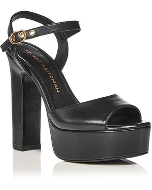 Stuart Weitzman Reade Platform Sandals - Black