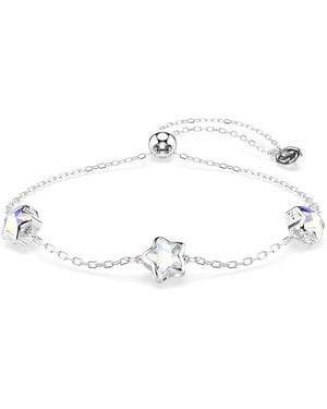 Swarovski Chroma Crystal Star Slider Bracelet - White
