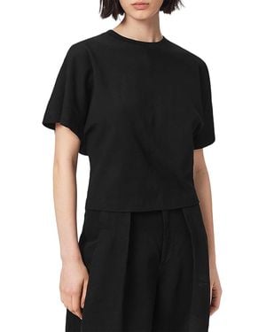 AllSaints Eden Artia Fitted Cotton Tee - Black