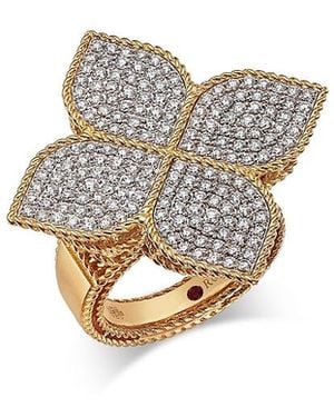 Roberto Coin 18K & Princess Flower Diamond Flower Ring - White