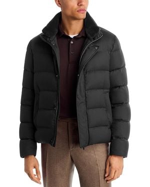 Herno Quilted Bomber Jacket - Black