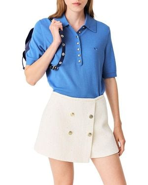 Maje Ienesse Tweed Skort - Blue