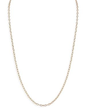 WALTERS FAITH 18K Rose Saxon Chain Necklace, 24 - White