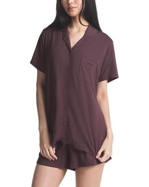 Skims Short Sleeve Sleep Set - Purple
